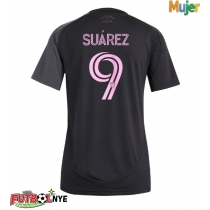 Camiseta Inter Miami Luis Suarez #9 Visitante Equipación para mujer 2025-26 manga corta